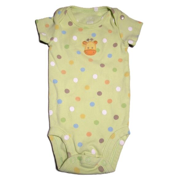 Carter's Newborn Baby Bodysuit Bundle 4 One-Pieces Cotton Giraffe, Stripes - Picture 2 of 9